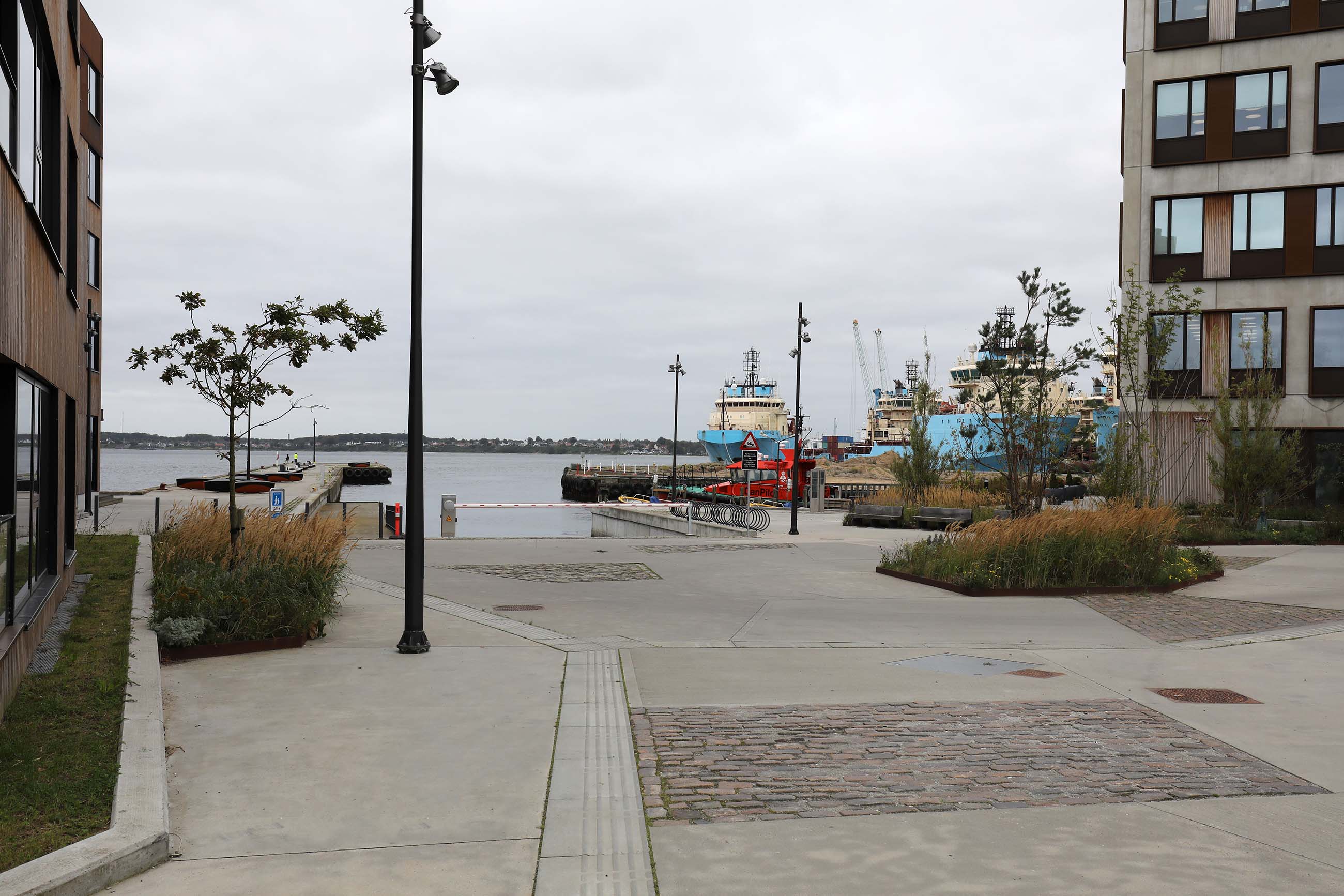 Fredericia Havn, støjmur før